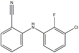 2-[(3-chloro-2-fluorophenyl)amino]benzonitrile,,结构式