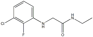 2-[(3-chloro-2-fluorophenyl)amino]-N-ethylacetamide Structure