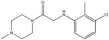 2-[(3-chloro-2-methylphenyl)amino]-1-(4-methylpiperazin-1-yl)ethan-1-one,,结构式