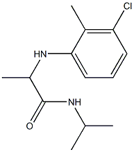 2-[(3-chloro-2-methylphenyl)amino]-N-(propan-2-yl)propanamide 化学構造式