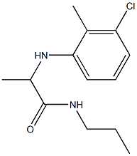 2-[(3-chloro-2-methylphenyl)amino]-N-propylpropanamide 结构式