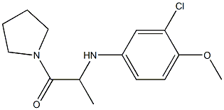 2-[(3-chloro-4-methoxyphenyl)amino]-1-(pyrrolidin-1-yl)propan-1-one