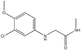 2-[(3-chloro-4-methoxyphenyl)amino]-N-methylacetamide,,结构式
