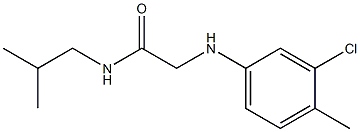 2-[(3-chloro-4-methylphenyl)amino]-N-(2-methylpropyl)acetamide 结构式