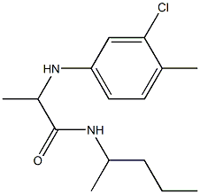 2-[(3-chloro-4-methylphenyl)amino]-N-(pentan-2-yl)propanamide Structure