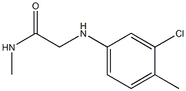 2-[(3-chloro-4-methylphenyl)amino]-N-methylacetamide 结构式