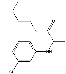 2-[(3-chlorophenyl)amino]-N-(3-methylbutyl)propanamide|