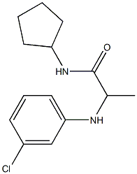 2-[(3-chlorophenyl)amino]-N-cyclopentylpropanamide