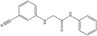 2-[(3-cyanophenyl)amino]-N-phenylacetamide 化学構造式