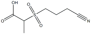 2-[(3-cyanopropyl)sulfonyl]propanoic acid Struktur