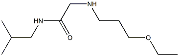 2-[(3-ethoxypropyl)amino]-N-(2-methylpropyl)acetamide 结构式