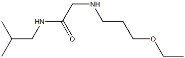 2-[(3-ethoxypropyl)amino]-N-(2-methylpropyl)acetamide 化学構造式