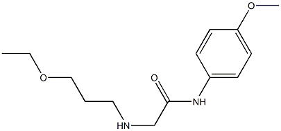  2-[(3-ethoxypropyl)amino]-N-(4-methoxyphenyl)acetamide