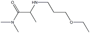 2-[(3-ethoxypropyl)amino]-N,N-dimethylpropanamide Structure