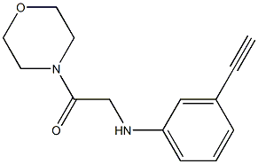 2-[(3-ethynylphenyl)amino]-1-(morpholin-4-yl)ethan-1-one 结构式