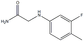 2-[(3-fluoro-4-methylphenyl)amino]acetamide Structure