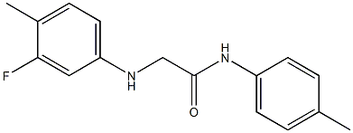 2-[(3-fluoro-4-methylphenyl)amino]-N-(4-methylphenyl)acetamide Struktur