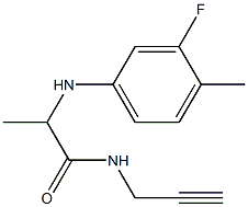 2-[(3-fluoro-4-methylphenyl)amino]-N-(prop-2-yn-1-yl)propanamide Structure