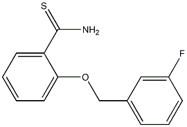 2-[(3-fluorobenzyl)oxy]benzenecarbothioamide Structure