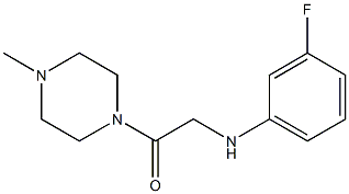2-[(3-fluorophenyl)amino]-1-(4-methylpiperazin-1-yl)ethan-1-one 结构式