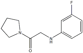 2-[(3-fluorophenyl)amino]-1-(pyrrolidin-1-yl)ethan-1-one Struktur