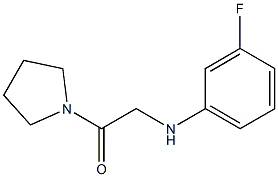 2-[(3-fluorophenyl)amino]-1-(pyrrolidin-1-yl)ethan-1-one 结构式