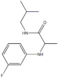 2-[(3-fluorophenyl)amino]-N-(2-methylpropyl)propanamide Struktur