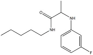 2-[(3-fluorophenyl)amino]-N-pentylpropanamide Structure