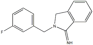 2-[(3-fluorophenyl)methyl]-2,3-dihydro-1H-isoindol-1-imine