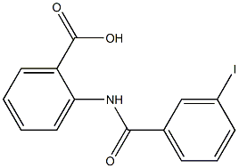 2-[(3-iodobenzene)(methyl)amido]benzoic acid Struktur