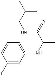  2-[(3-iodophenyl)amino]-N-(2-methylpropyl)propanamide