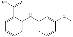 2-[(3-methoxyphenyl)amino]benzene-1-carbothioamide 结构式