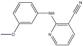 2-[(3-methoxyphenyl)amino]nicotinonitrile Struktur