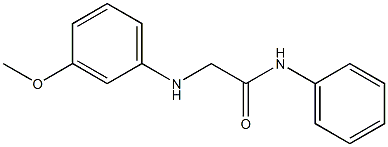 2-[(3-methoxyphenyl)amino]-N-phenylacetamide,,结构式