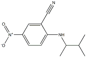 2-[(3-methylbutan-2-yl)amino]-5-nitrobenzonitrile,,结构式