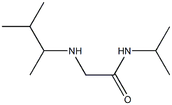 2-[(3-methylbutan-2-yl)amino]-N-(propan-2-yl)acetamide 化学構造式