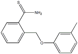 2-[(3-methylphenoxy)methyl]benzenecarbothioamide|