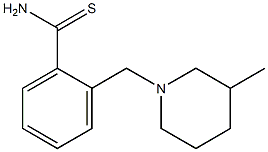 2-[(3-methylpiperidin-1-yl)methyl]benzenecarbothioamide 化学構造式