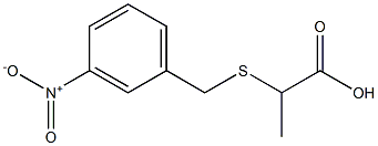 2-[(3-nitrobenzyl)thio]propanoic acid,,结构式