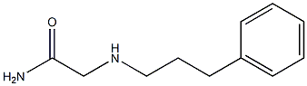 2-[(3-phenylpropyl)amino]acetamide 结构式