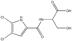 2-[(4,5-dichloro-1H-pyrrol-2-yl)formamido]-3-hydroxypropanoic acid