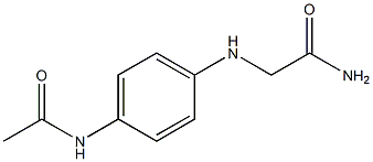 2-[(4-acetamidophenyl)amino]acetamide Struktur