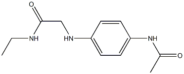 2-[(4-acetamidophenyl)amino]-N-ethylacetamide Structure