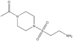 2-[(4-acetylpiperazin-1-yl)sulfonyl]ethanamine,,结构式