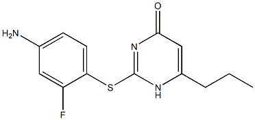2-[(4-amino-2-fluorophenyl)sulfanyl]-6-propyl-1,4-dihydropyrimidin-4-one