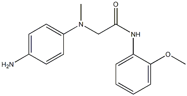 2-[(4-aminophenyl)(methyl)amino]-N-(2-methoxyphenyl)acetamide 化学構造式