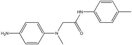 2-[(4-aminophenyl)(methyl)amino]-N-(4-methylphenyl)acetamide Structure