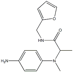 2-[(4-aminophenyl)(methyl)amino]-N-(furan-2-ylmethyl)propanamide Struktur