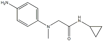 2-[(4-aminophenyl)(methyl)amino]-N-cyclopropylacetamide|