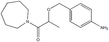 2-[(4-aminophenyl)methoxy]-1-(azepan-1-yl)propan-1-one Struktur